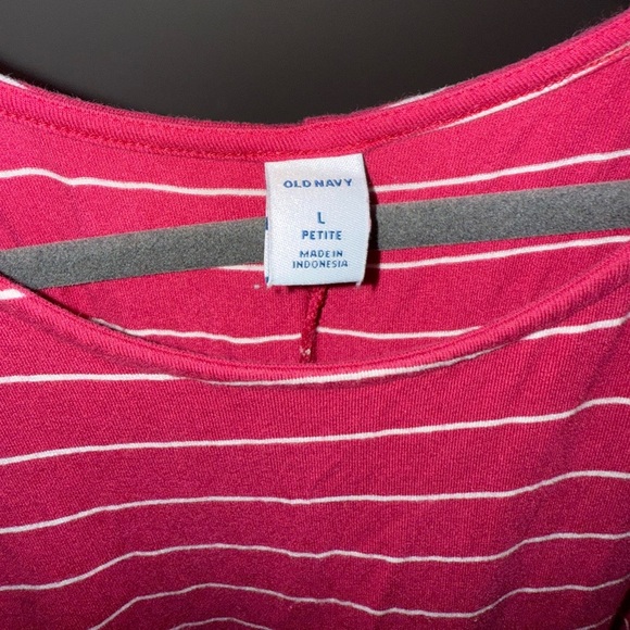 Old Navy Pink Striped Midi Dress - Picture 3 of 3